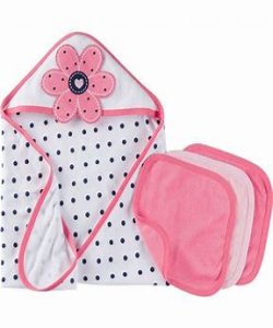 Baby Bath Pink Towel