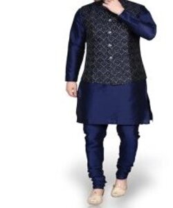 Pyjama with Ethnic Bundi Jacket Set