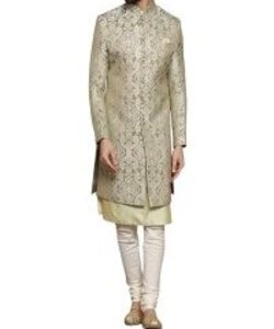 Kurta Sherwani Set Silk Blend