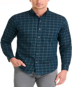 Mens Blue Long Sleeve Shirt
