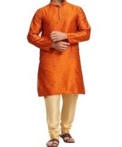 Kurta Pajama Set for Men Art Silk