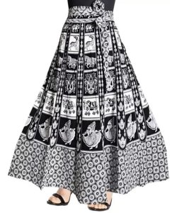 Ethnic Block Print Long Skirt