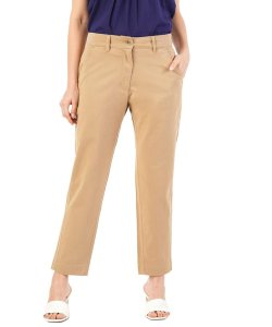 Womens Regular Stretch Cotton Pant